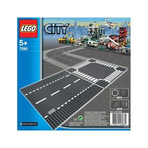 Lego City 7280 com Pistas Reta e Cruzamento