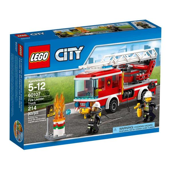 Lego City Caminhão com Escada Combate ao Fogo 214 Peças Lego