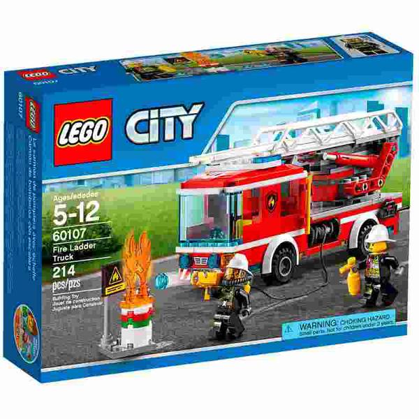 Lego City Caminhao com Escada de Combate ao Fogo 60107