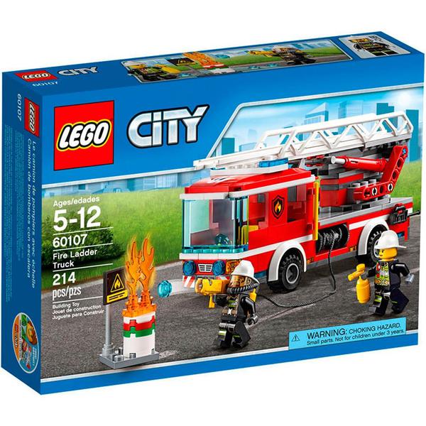 Lego City Caminhão com Escada de Combate ao Fogo - 60107
