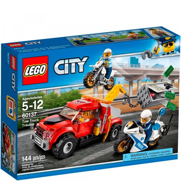 Lego City Caminhão Reboque em Dificuldades - 60137 - Lego
