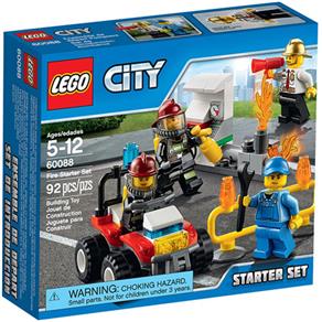 Lego City Conjunto de Iniciaçao para Combate ao Fogo 60088