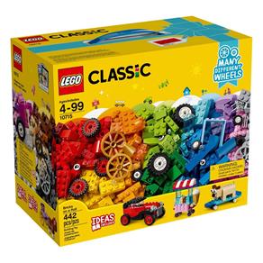 LEGO Classic - Engrenagens e Rodas - 442 Peças - 10715