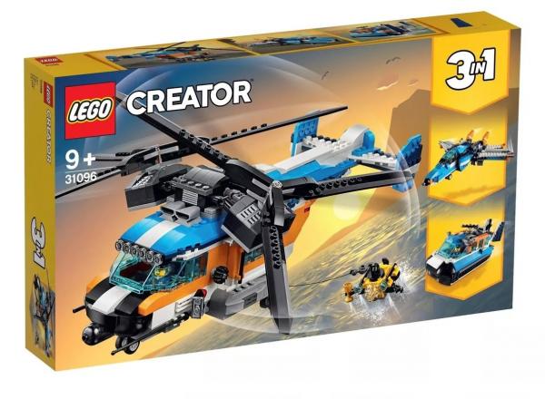 LEGO Creator 31096 - Modelo 3 em 1: Helicóptero de Duas Hélices