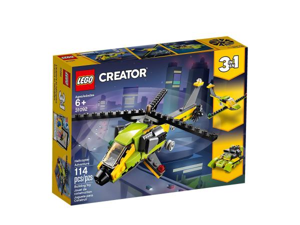 Lego Creator Aventura de Helicoptero 3 em 1 31092 114 Peças