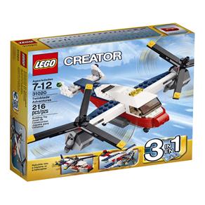 LEGO Creator Aventuras com Avião de Duas Hélices – 216 Peças