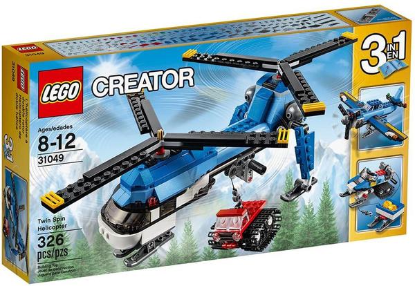 Lego Creator 3 e 1 Helicoptero de Duas Helices 31049