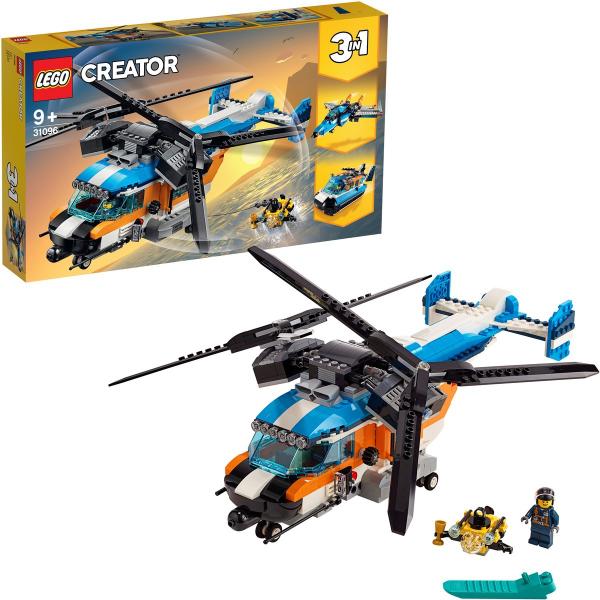 Lego Creator 3 em 1 Veiculo Helicoptero Duas Helices 31096
