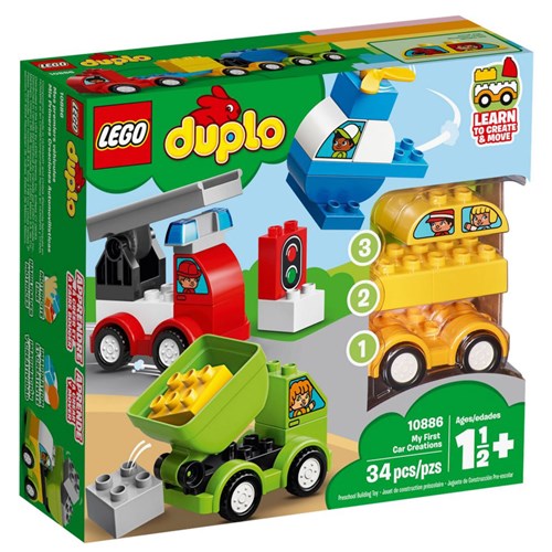 Tudo sobre 'Lego Duplo - Meus Primeiros Veículos - 10886'