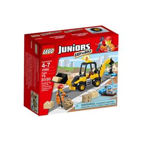 Lego Juniors Escavadora 75 Peças com Boneco