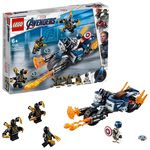 Lego Marvel Heroes Capitão América Ataque Outriders - 76123