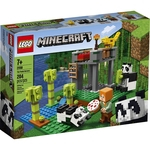 Lego Minecrafit A Creche Dos Pandas 21158