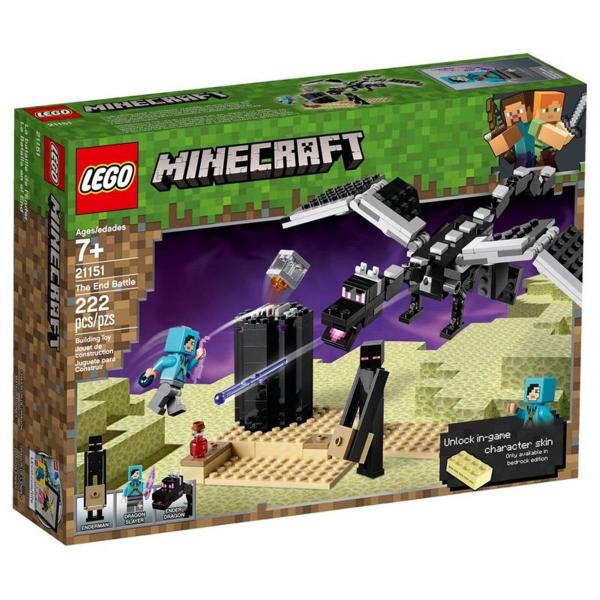 Lego Minecraft 21151 a Batalha Final 222 Peças