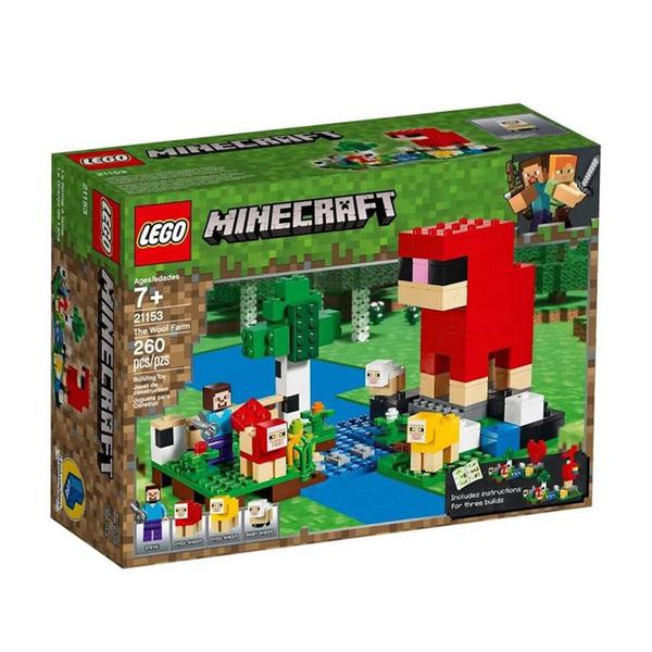 Lego Minecraft a Fazenda de Lã - 21153 - 260 Peças