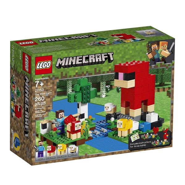 Lego Minecraft a Fazenda de Lã 260 Peças 21153