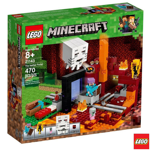 Lego Minecraft - o Portal do Nether - LEGO 21143