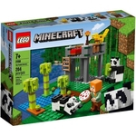 Lego Minecraft Playset A Creche Dos Pandas 204 Peças 21158