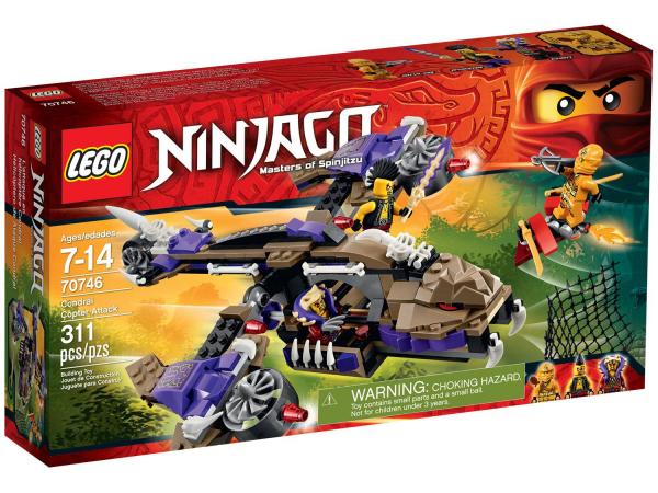 LEGO Ninjago Ataque de Helicóptero Condrai - 70746 311 Peças