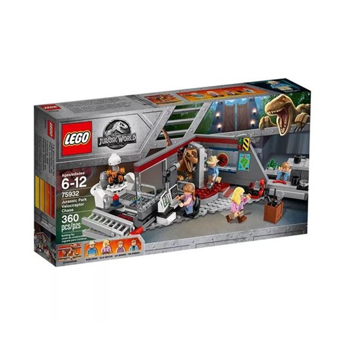 Lego Perseguição de Raptor Parque Jurassic World 360 Peças 75932