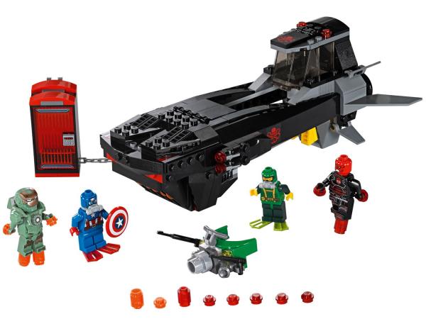 LEGO Super Heroes - Ataque de Submarino do Caveira - de Ferro - 335 Peças - 76048