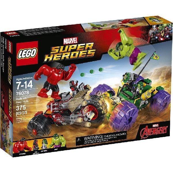 Lego Super Heroes HULK Contra HULK Vermelho 76078