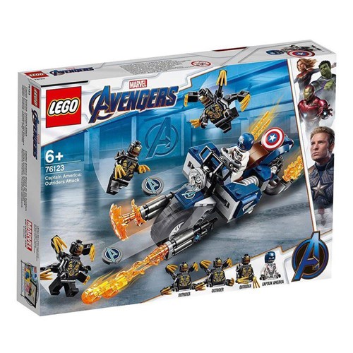 Lego Super Heroes Marvel 76123 Capitão América: Ataque Outriders - Lego