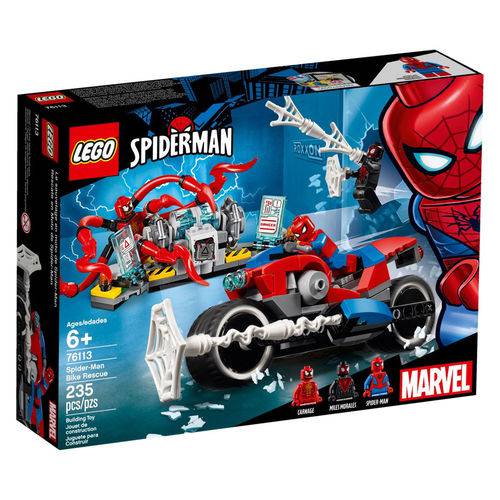 Tudo sobre 'Lego Super Heroes - Marvel - Spider - Man - Moto de Resgate - 76113'