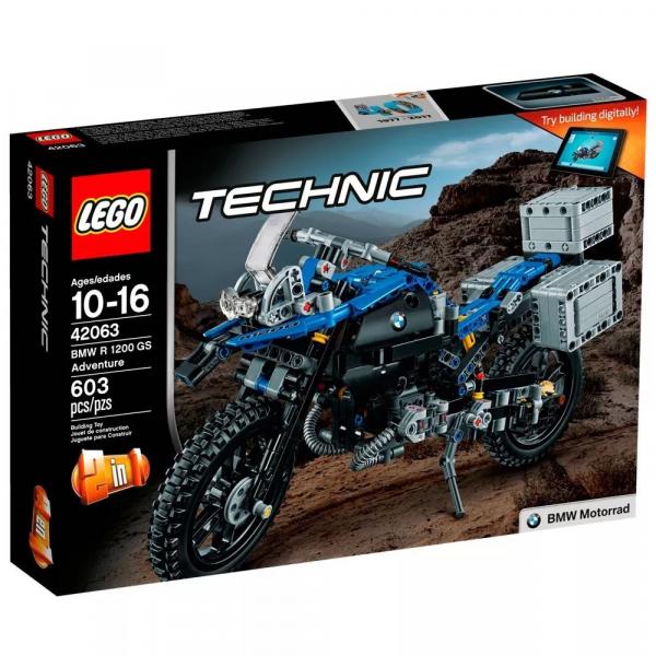 Lego Technic Bmw R 1200 Gs Adventure 2em 1 42063 603 Peças
