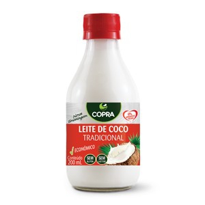 Leite de Coco Tradicional - Copra - Sem Glúten e Sem Lactose - 200ml