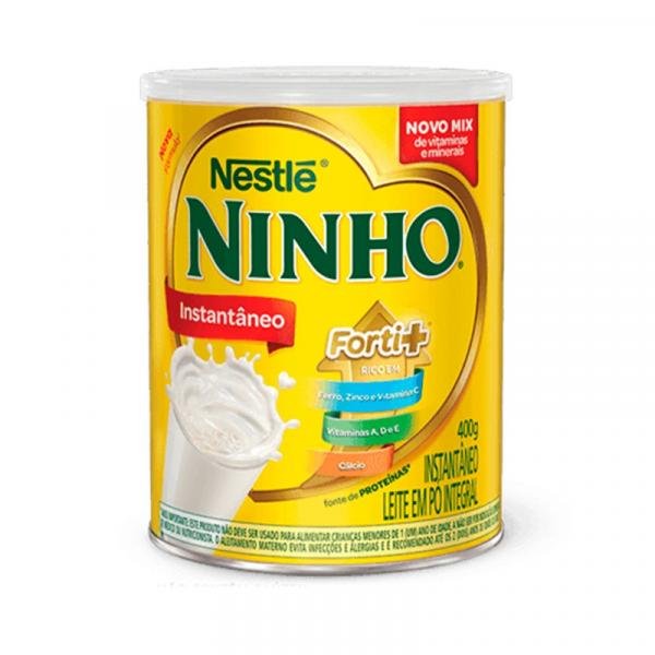Leite em Pó Integral Instantâneo 400g - Ninho - Nestlé