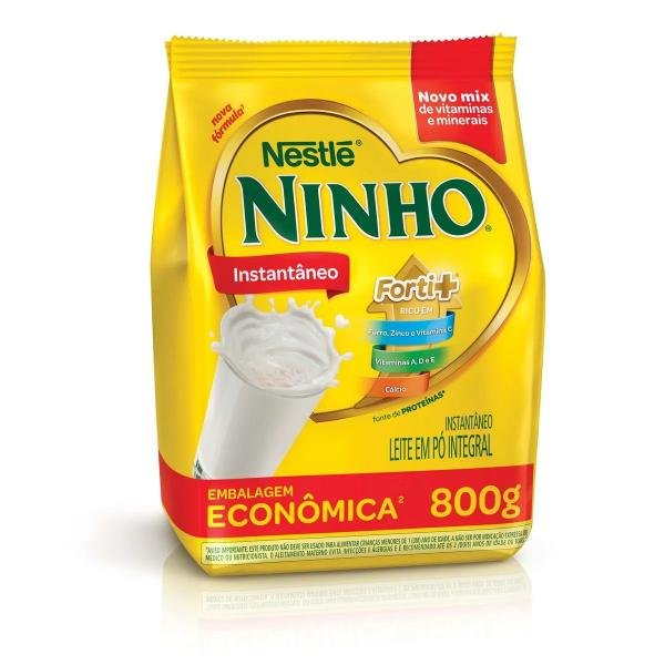 Leite em Pó Integral Instantâneo Ninho Nestlé 800g