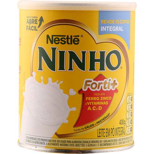 Leite em Pó Integral Ninho Fort+ Nestle - 400g