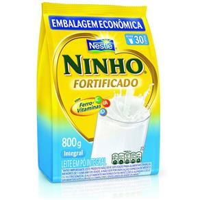 Leite em Pó Ninho Integral, Sachê 800 G - Nestlé LEITE NESTLE PO NINHO INTEGRAL SACHET 800G