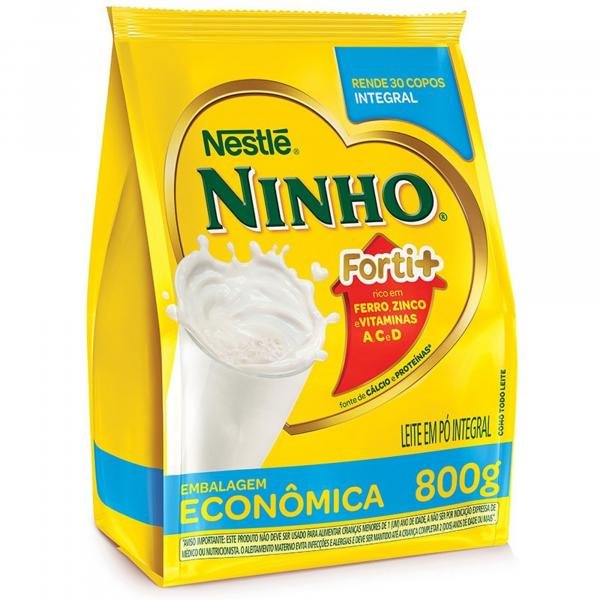 Leite em Pó Ninho Integral Sachê 800 G - Nestlé