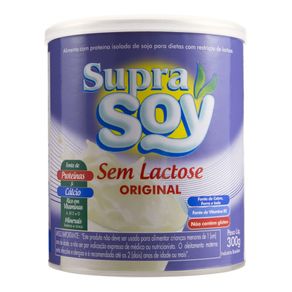 Leite em Pó Sem Lactose Original Supra Soy 300g