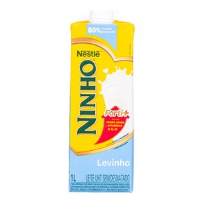 Leite Longa Vida Semi Desnatado Nestlé Ninho 1 Litro