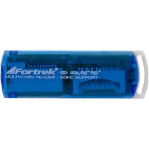 Leitor de Cartão de Memória Fortrek LDC102 USB 11 em 1 - Azul