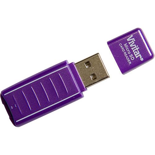 Leitor e Gravador de Cartão Micro SD Via USB VIVRW1000 Vivitar