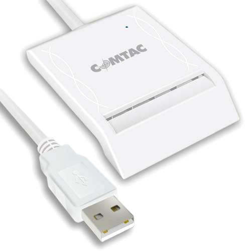 Leitor e Gravador de Cartões Smartcard Comtac - USB 2.0
