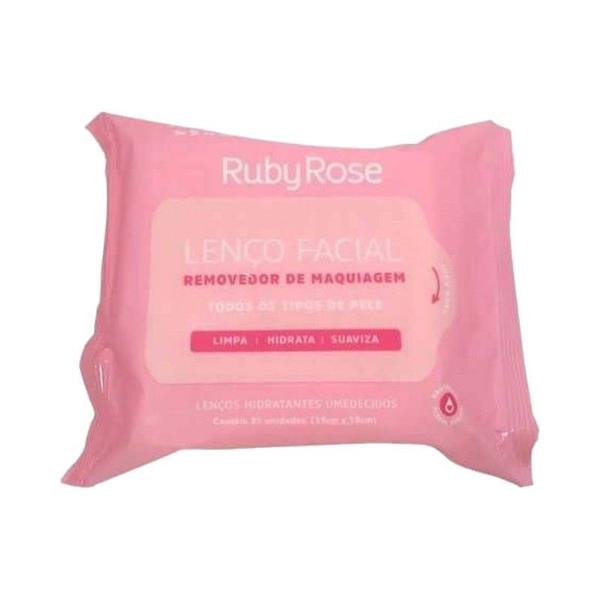 Lenço Demaquilante Hidratante Umedecido Ruby Rose