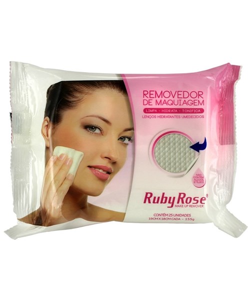 Lenço Removedor de Maquiagem Ruby Rose HB200