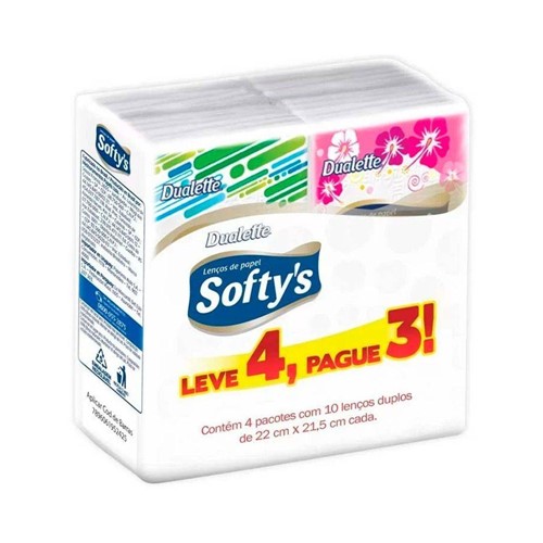 Lenço Softy's Pockets Leve 4 Pague 3 (5242)