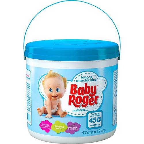Tudo sobre 'Lenço Umedecido Balde Azul Baby Roger 450 Unidades'