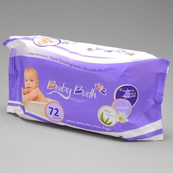 Lenço Umedecido com 72 Unidades - Baby Bath