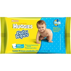 Lenço Umedecido Huggies Baby Wipes Jumbo 96 Unidades