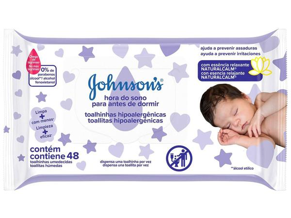 Lenço Umedecido Johnsons Baby Hora do Sono - 48 Unidades - Johnson'S