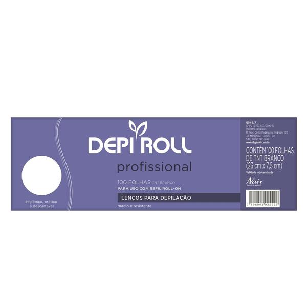 Lenços para Depilação Depi Roll 100 Unidades - Depi Roll