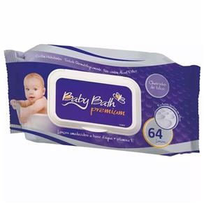 Lenços Umedecidos - 64 Unidades - Premium - Baby Bath