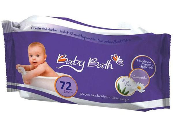 Lenços Umedecidos Baby Bath com 72 Unidades - B213872
