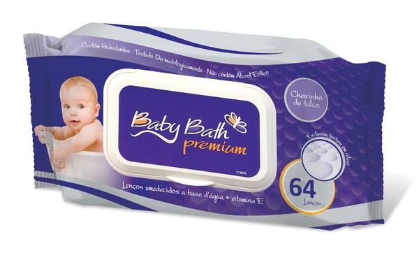 Lenços Umedecidos Baby Bath Pocket - 20 Unidades